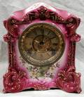 051275 ANSONIA TYRANT DEMI PORCELAIN MANTEL CLOCK