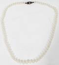 050259 STERLING SILVER  PEARL NECKLACE L16
