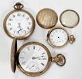 050256 WALTHAM ELGIN  HAMILTON POCKET WATCHES