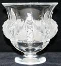 091312 LALIQUE CRYSTAL DAMPIERRE VASE H49