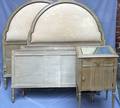090286 FRENCH FURNITURE BEDROOM SET C1920 5 PCS