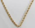 090293 14K YELLOW GOLD ROPE CHAIN NECKLACE L20