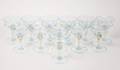 Set 12 Venetian Salviati Octagonal Champagnes