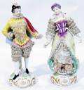 081353 GERMAN PORCELAIN FIGURES EARLY 20TH C