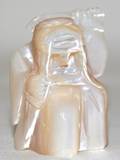 080243 CARVED MOTHEROFPEARL FIGURAL NETSUKE H18