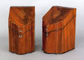 Pair of Hepplewhite mahogany knife boxes ca 1800