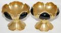 071336 PICKARD FIRED GOLD PORCELAIN COMPOTES C1930