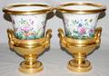 071325 PORCELAIN MANTEL URNS C1920 H115 DIA85