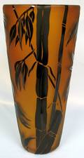 063525 CORREIA ART GLASS BAMBOO VASE 2005 H145
