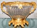 063088 BACCARAT CRYSTAL  DORE BRONZE PUNCH BOWL