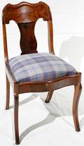 052271 AMERICAN EMPIRE MAHOGANY SIDE CHAIR 19TH C