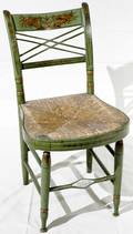 052259 HITCHCOCK STYLE SIDE CHAIR 19TH C H32 W17