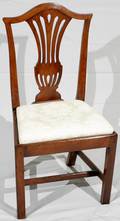 052252 ENGLISH CHIPPENDALE STYLE ROSEWOOD SIDE CHAIR
