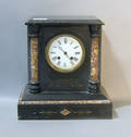 Victorian slate mantle clock