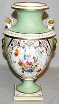 051332 DERBY PORCELAIN URN AS IS C1840 H12