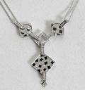 050264 18K WHITE GOLD  DIAMOND NECKLACE L16
