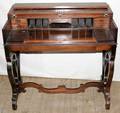 042209 VICTORIAN MAHOGANY DESK LATE 19TH C