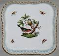091377 HEREND ROTHSCHILD BIRD PORCELAIN TRAY W7
