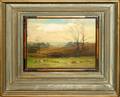 082249 EL SMYTH OIL ON BOARD 1894 7x9 LANDSCAPE