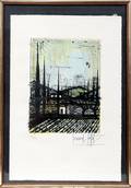 082242 BERNARD BUFFET LITHO PAYSAGE DE PROVENCE