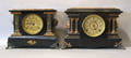 Two Seth Thomas faux marble mantle clocks