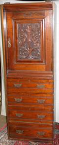070261 EAST LAKE WALNUT CABINET 1890