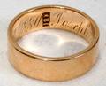 070249 18K YELLOW GOLD WEDDING BAND 1880 INSCRIBED