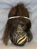 070230 INUIT ESKIMO WOOD MASK C1970 H12 W7