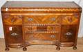 061343 WATERFALL STYLE WALNUT SIDEBOARD C1920