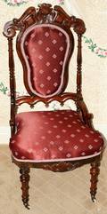 061338 VICTORIAN ROSEWOOD SIDE CHAIR 19TH C