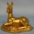 063576 BOEHM 24K GOLD FIGURE LYING COLT 1978 H4