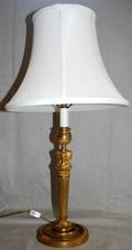 051383 FRENCH EMPIRE STYLE BRONZE CANDLESTICK LAMP