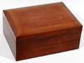 051378 MAHOGANY HUMIDOR EARLY 20TH C H43 W10