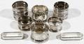 051357 AMERICAN STERLING  SILVER PLATE NAPKIN RINGS