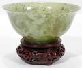 050311 CHINESE JADE BOWL  STAND C1920