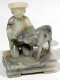 091428 CHINESE CARVED SOAPSTONE FIGURE OF A CHILD