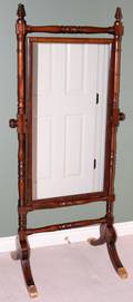 091396 MAHOGANY CHEVAL MIRROR H67 W265 D215