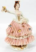 080330 GERMAN DRESDEN PORCELAIN FIGURINE C1930