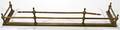 062318 BRASS FIREPLACE FENDER H93 L48 D115