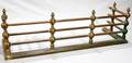 062316 AMERICAN BRASS FIREPLACE FENDER 19TH C