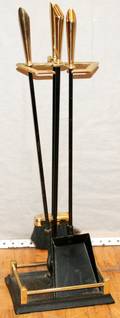 062310 BRASS FIRE PLACE TOOLS H30