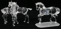 061385 SWAROVSKI CRYSTAL FIGURES OF HORSES TWO