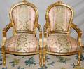 063204 LOUIS XVI STYLE GILT WOOD SETTEE  FAUTEUILS
