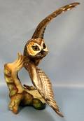 063199 CONNOISSEUR BISQUE FIGURE SAWWHET OWL H14
