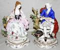 052339 GERMAN PORCELAIN MALEFEMALE COURTING FIGURES