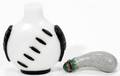 051414 CHINESE BLACKWHITE PEKIN GLASS SNUFF BOTTLE