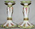 091430 JAPANESE PORCELAIN CANDLESTICKS C1900 H7