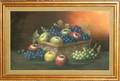 082322 AMERICAN PASTEL OF APPLES  GRAPES 14x24