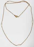 081489 14K GOLD  FRESHWATER PEARL NECKLACE