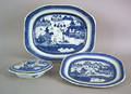 Two Chinese export Canton platters 19th c